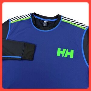 Helly Hansen Lifa Active‎ Shirt Women Medium Blue Performance Tech Long Sleeve